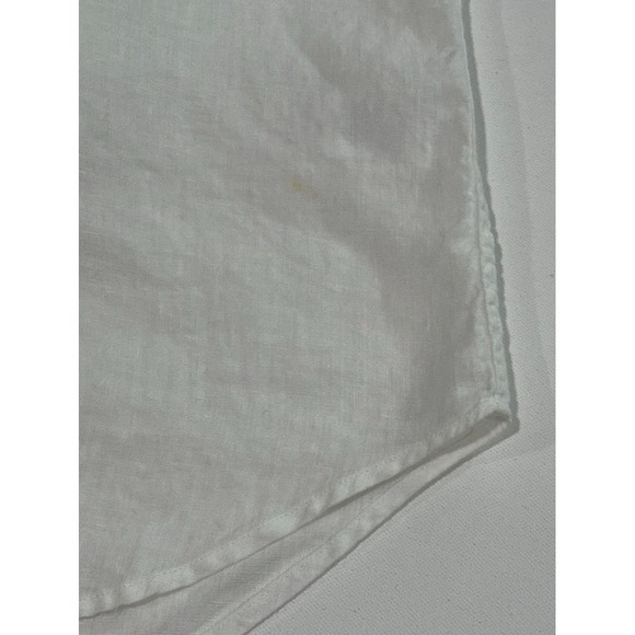 Frank & Eileen "Eileen" White Button Linen Shirt Womens Small Coastal Minimalist - Picture 12 of 13